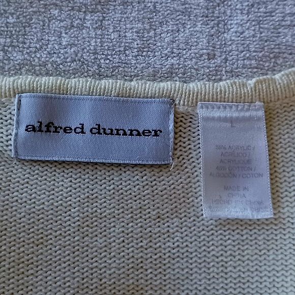 ALFRED DUNNER Embroidered Knit Cardigan, size L - Picture 11 of 15